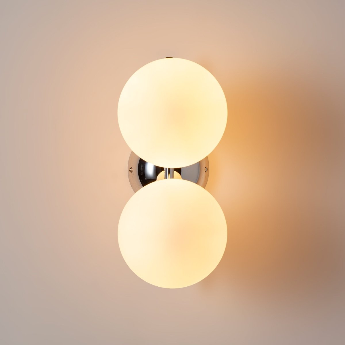 Aplique de pared doble bola cristal "VIC 150" - E27 - Ø 15cm - Barcelona Led-Decoración