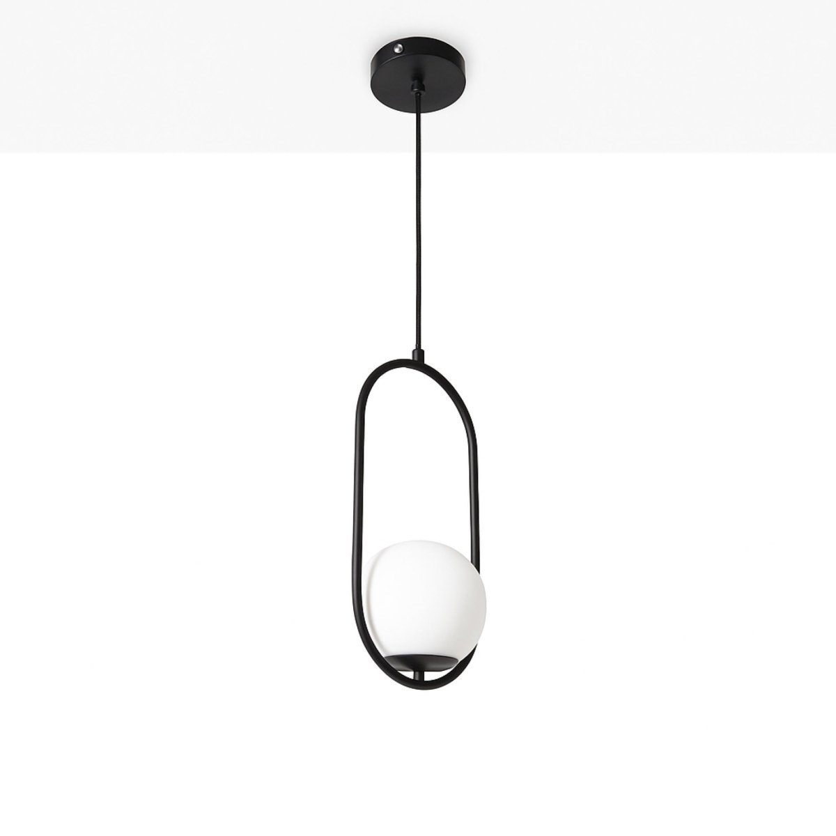 Lámpara colgante bola cristal "JOHN" - E27 - Ø 15cm (42)