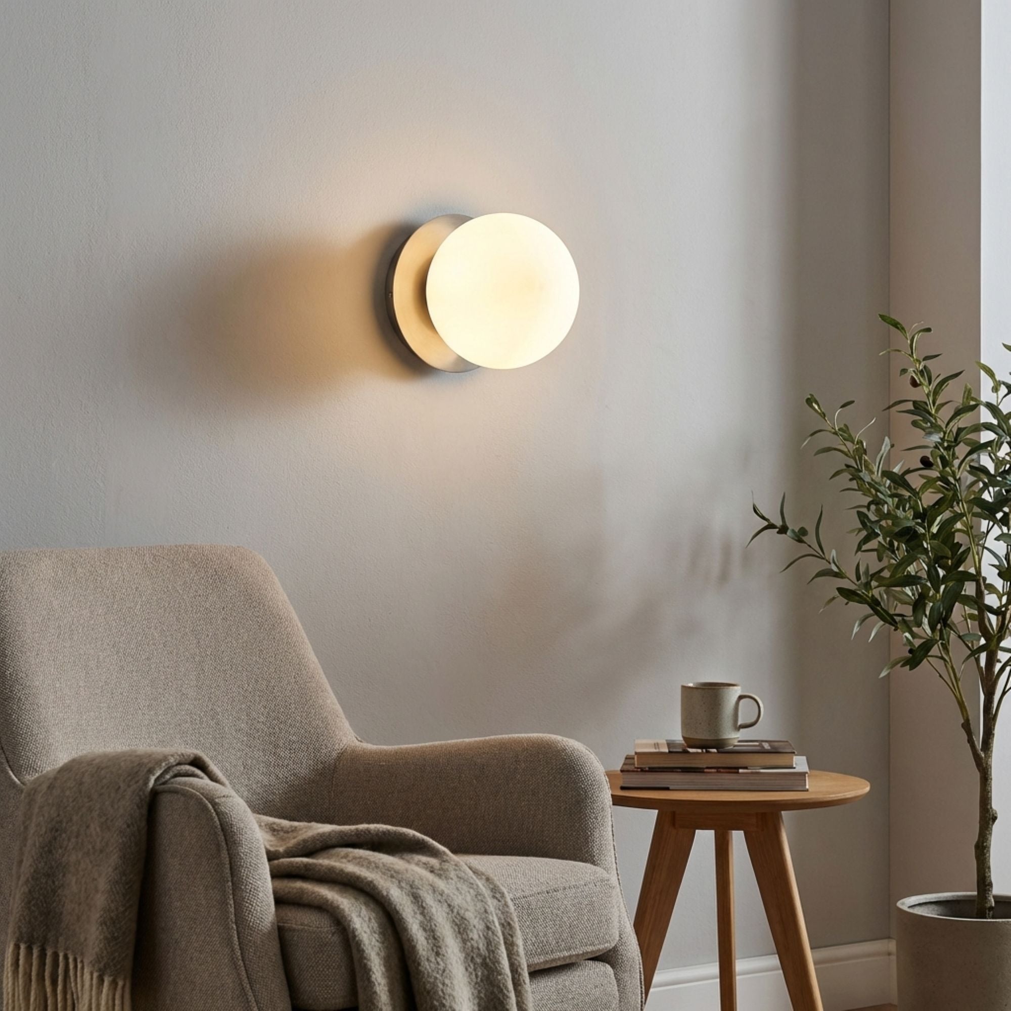 Aplique de pared bola cristal "ARCE" - E27 - Ø 15cm (27)