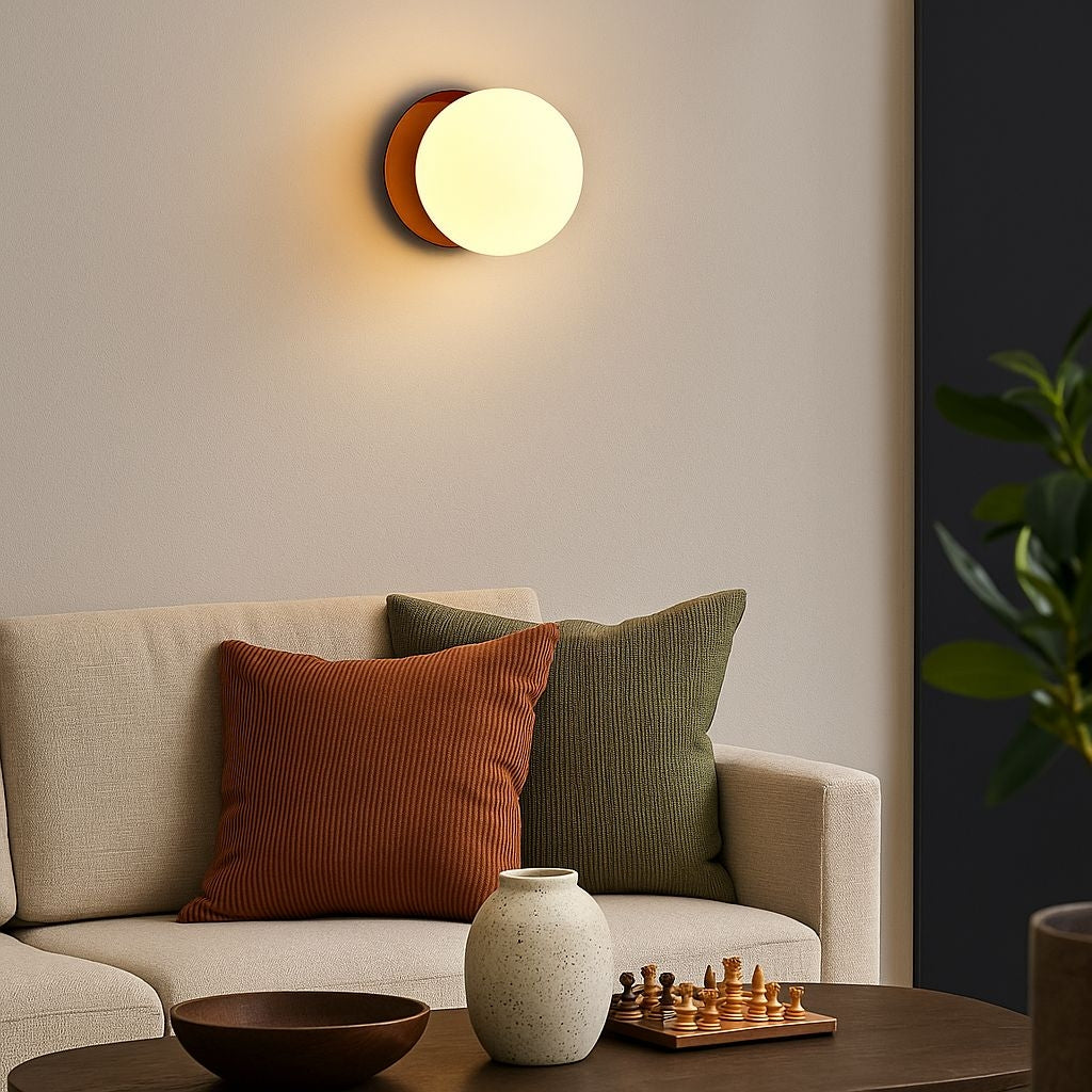 Aplique de pared bola cristal "ARCE" - E27 - Ø 15cm