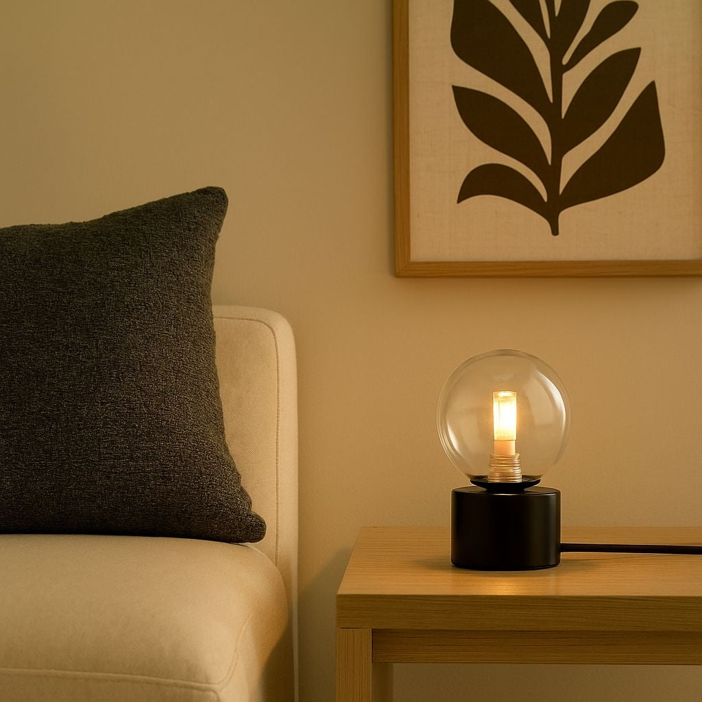 Lámpara de mesa con esfera de cristal "BASS" - G9 (15)