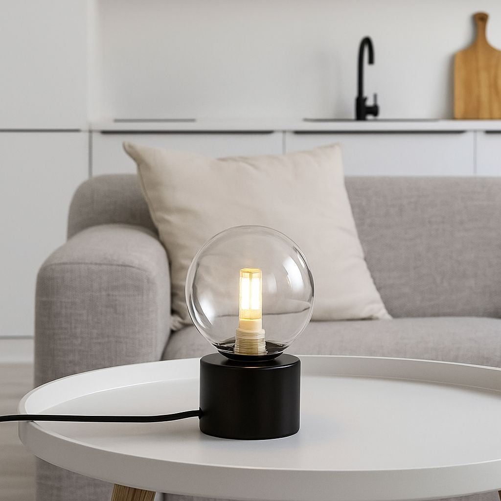 Lámpara de mesa con esfera de cristal "BASS" - G9 (16)