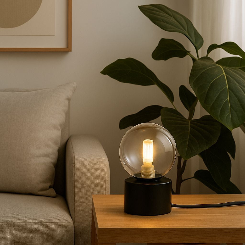 Lámpara de mesa con esfera de cristal "BASS" - G9 (17)