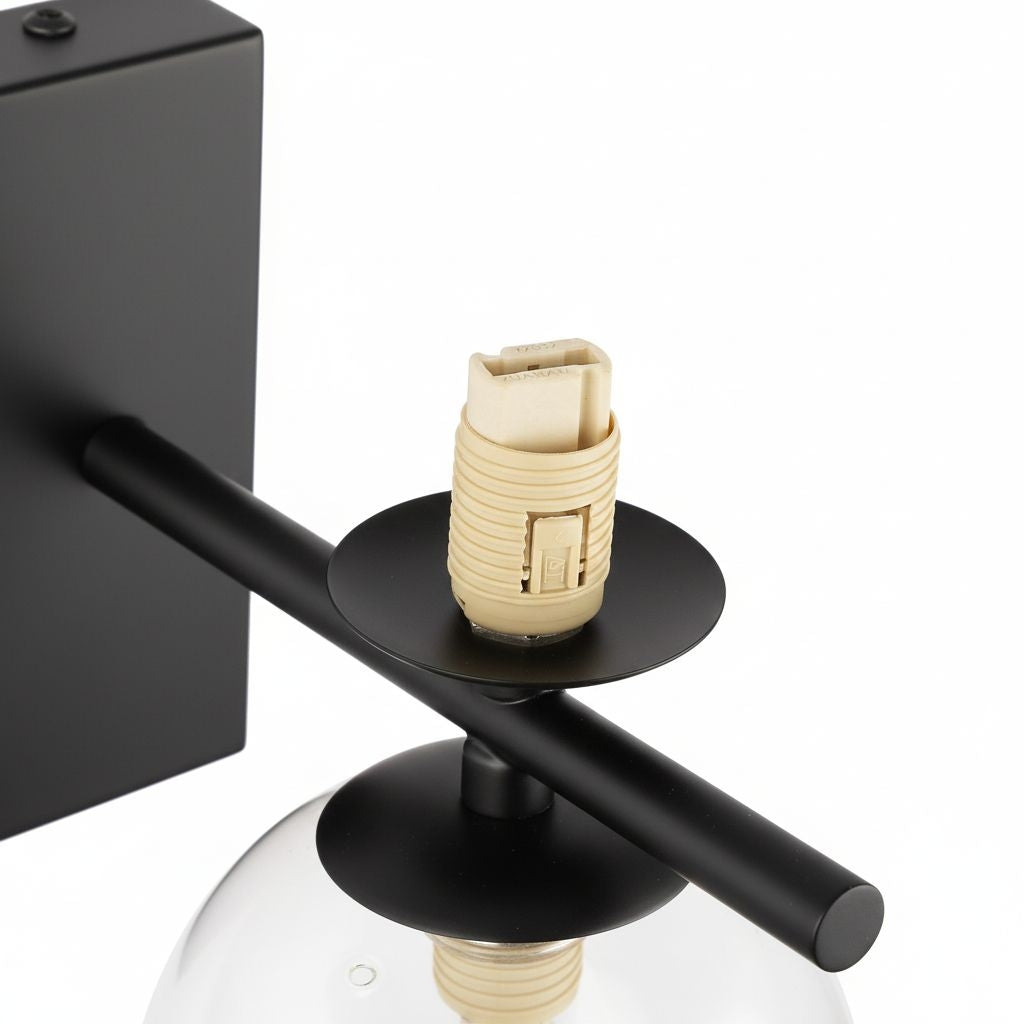 Aplique de pared con doble esfera de cristal "CANTHA" - 2 x G9 (24)