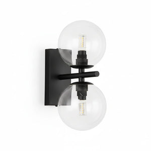 Aplique de pared con doble esfera de cristal "CANTHA" - 2 x G9 (23)