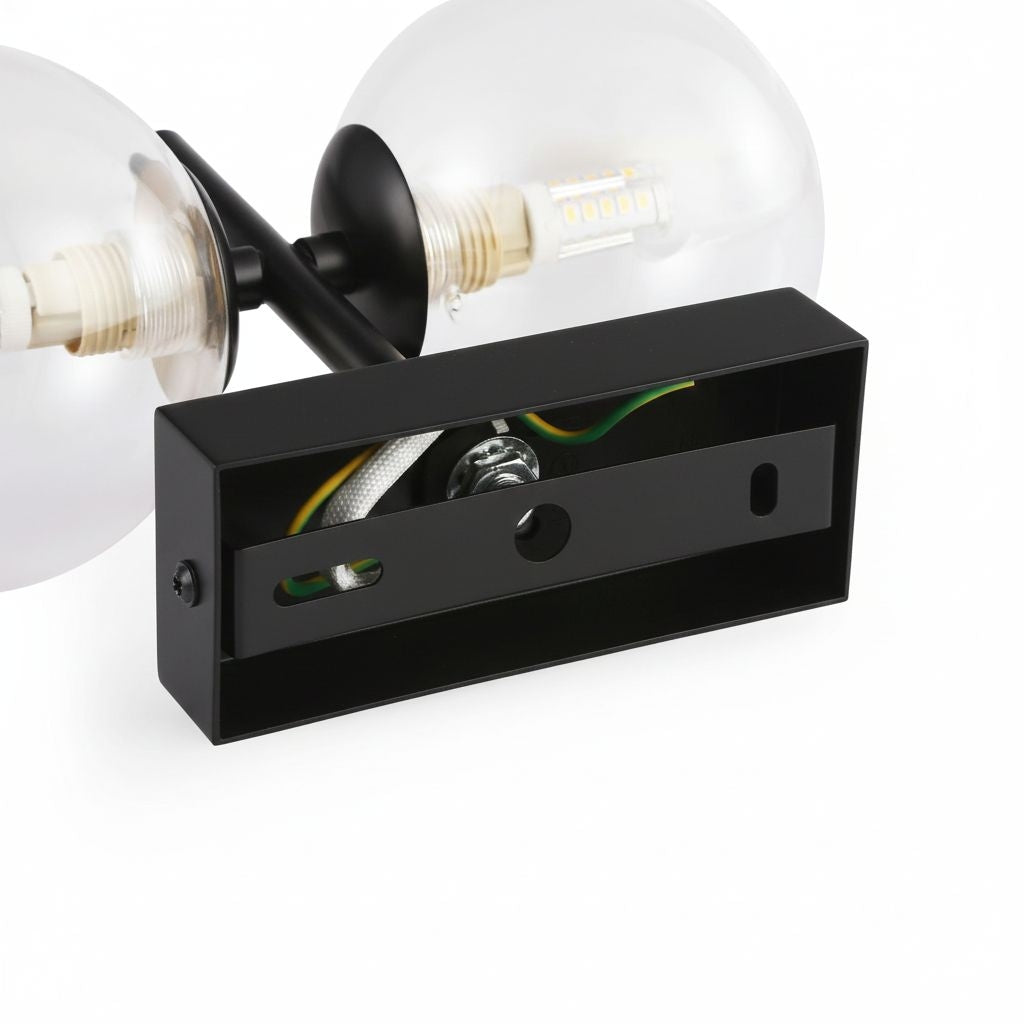 Aplique de pared con doble esfera de cristal "CANTHA" - 2 x G9 (25)