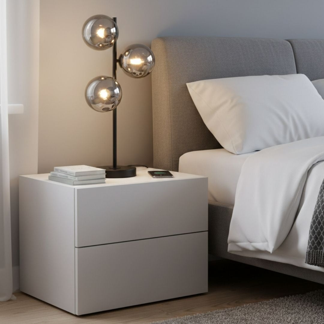 Lámpara de mesa con esferas de cristal "COMI" - 3 x G9 (17)