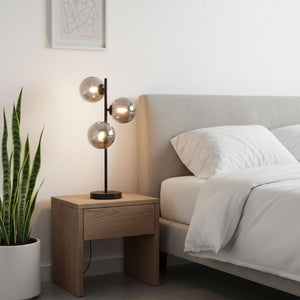 Lámpara de mesa con esferas de cristal "COMI" - 3 x G9 (21)