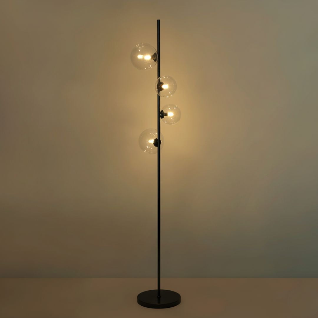 Lámpara de pie con esferas de cristal "STAND"- 4 x G9 (17)