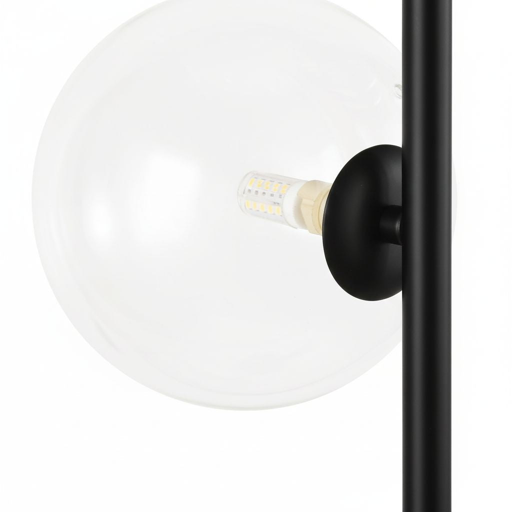 Lámpara de pie con esferas de cristal "STAND"- 4 x G9 (20)