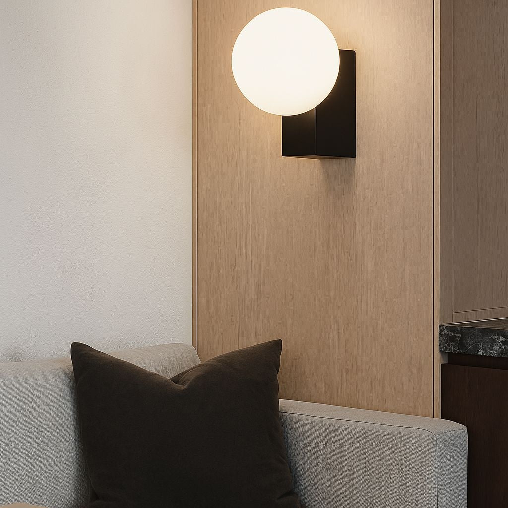 Aplique de pared de diseño "SIDERAL" - G9 - Bola de cristal