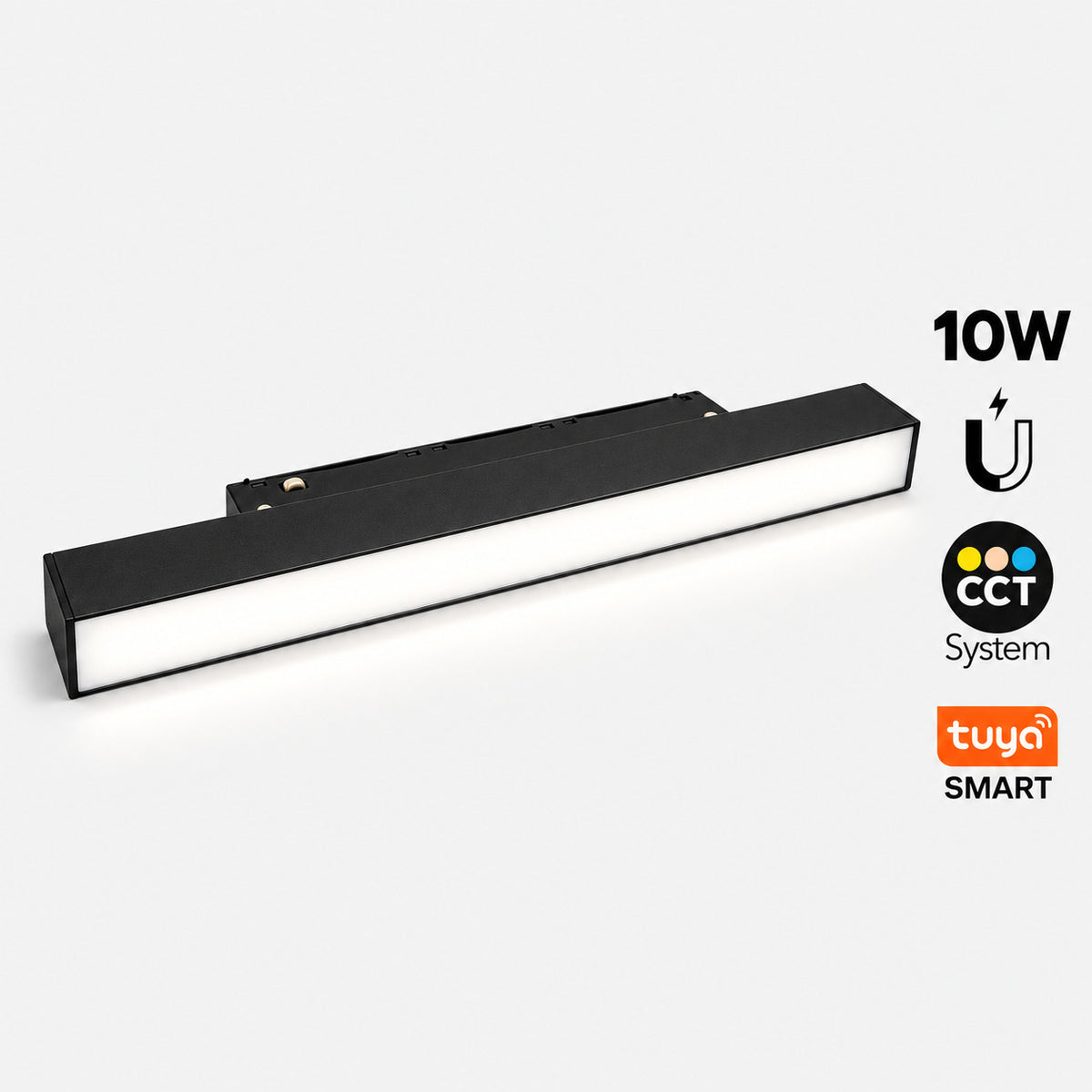 Foco lineal para carril magnético 48V - CCT - 10W - OSRAM chip - TUYA bluetooth - CRI90 - 300mm (9)