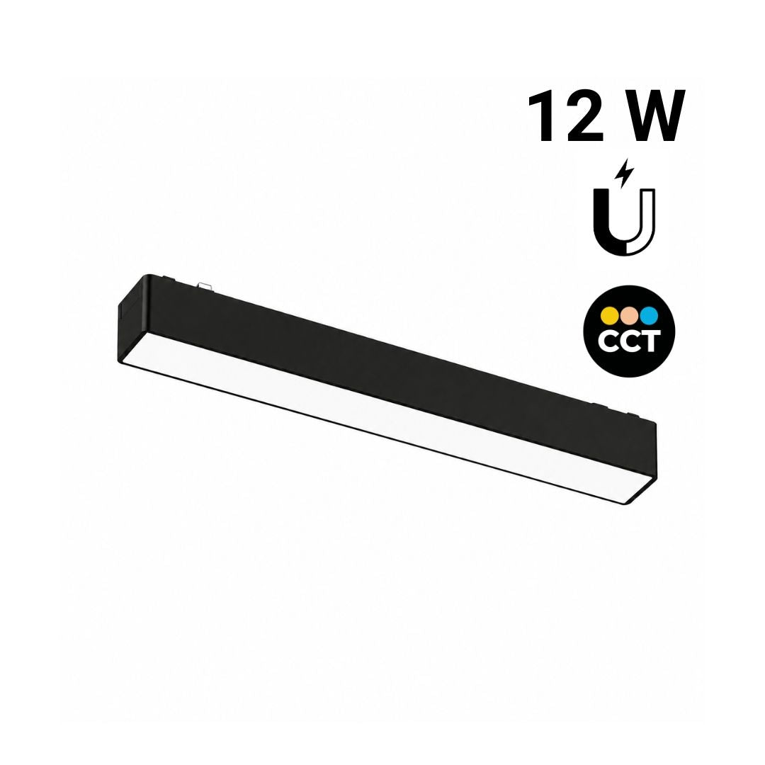 Luminaria lineal para carril magnético - 12W - 120º - 26mm - CCT + SMART FUNCTION