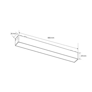 Luminaria lineal para carril magnético - 36W - 120º - 26mm - CCT + SMART - 48V (9)