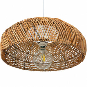 Lámpara colgante de ratán "TULIA" - E27 - Ø50 cm (11)