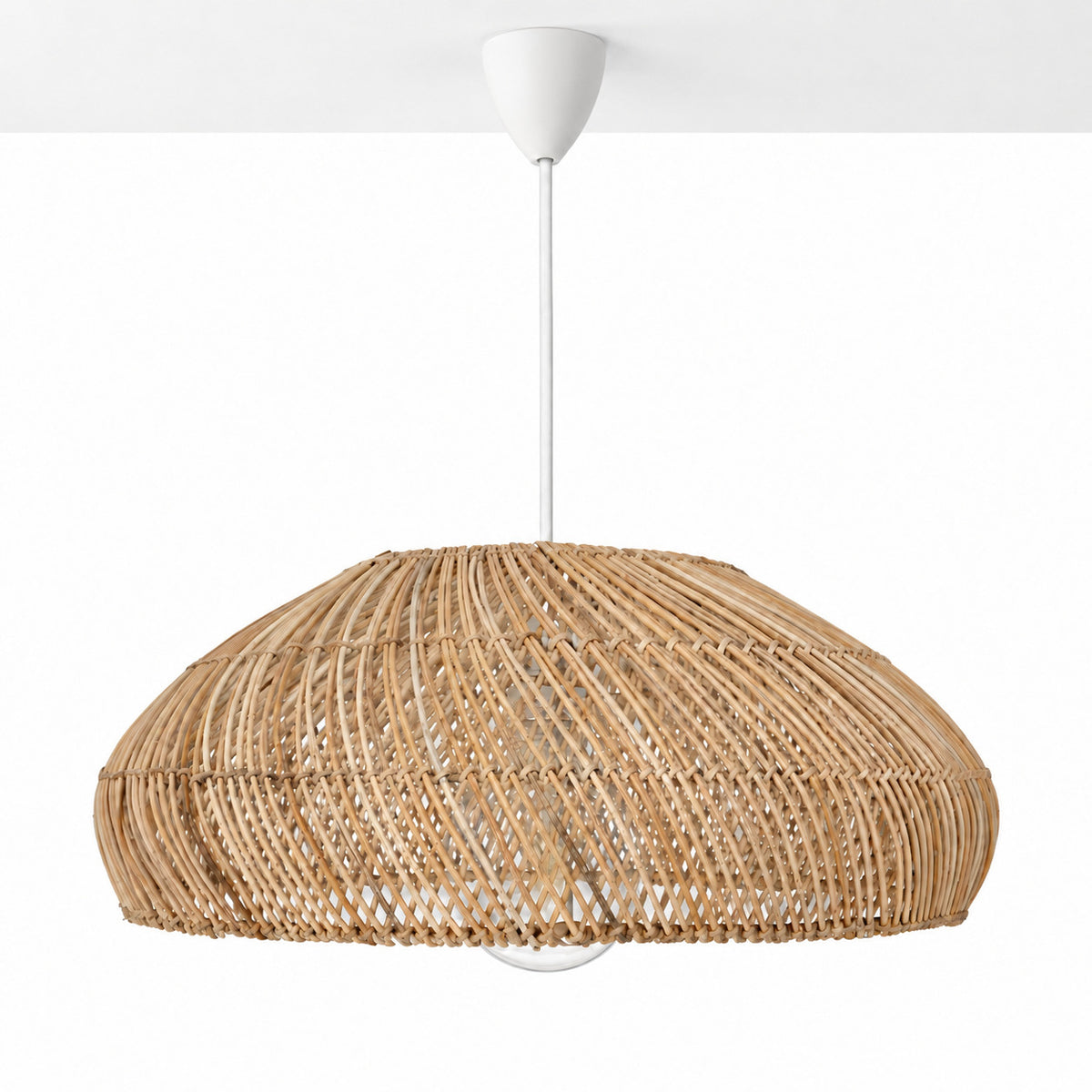 Lámpara colgante de ratán "TULIA" - E27 - Ø50 cm (10)