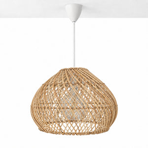 Lámpara colgante de ratán "SIENA" - E27 - Ø40 cm (14)