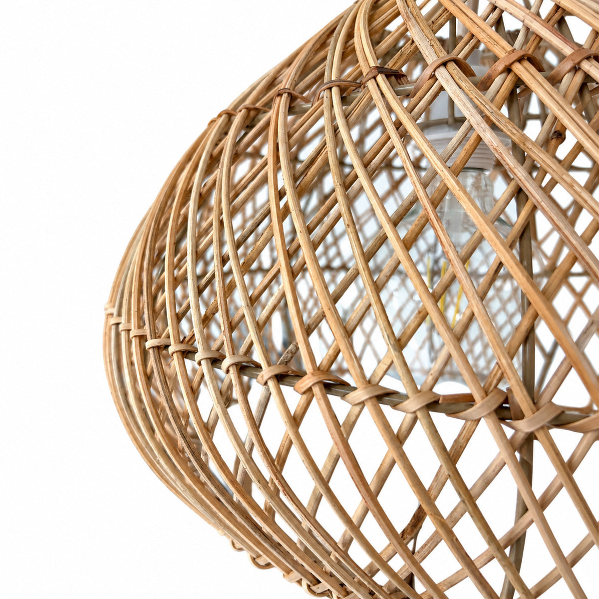Lámpara colgante de ratán "SIENA" - E27 - Ø40 cm (15)