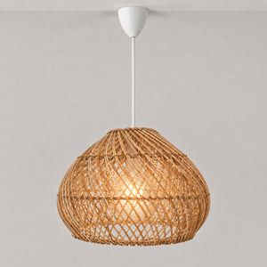 Lámpara colgante de ratán "SIENA" - E27 - Ø40 cm (8)