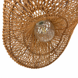 Lámpara colgante de ratán "DUNE" - E27 - Ø55 cm (4)