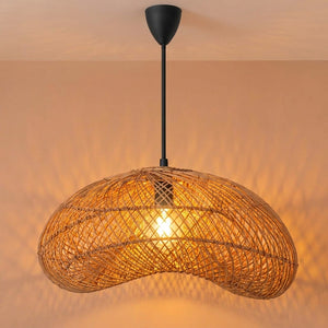 Lámpara colgante de ratán "DUNE" - E27 - Ø55 cm (20)