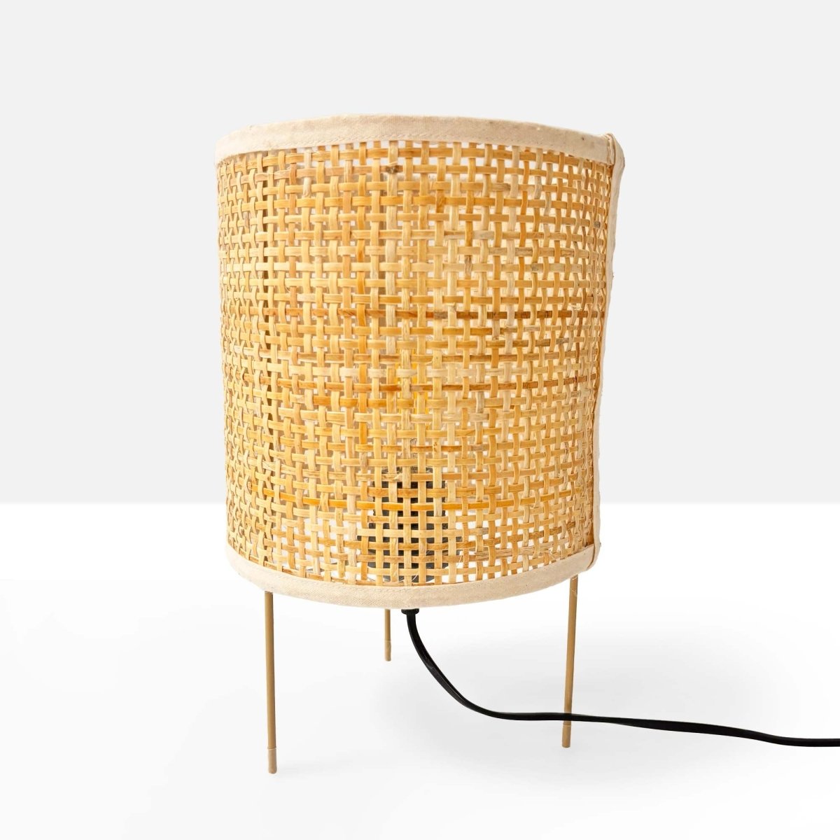 Lámpara de mesa de mimbre "JORN" - E27 - Barcelona Led-