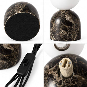 Lámpara de mesa en piedra natural "PAROS" - 1xG9 (12)