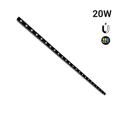 Lineare Leuchte für Magnetschienen - 20 W - 24° - 10 mm - CCT + SMART - UGR18