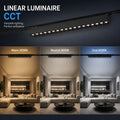 Luminaire linéaire sur rail magnétique - 24 W - 26 mm - CCT + SMART - UGR18 - 48 V 5