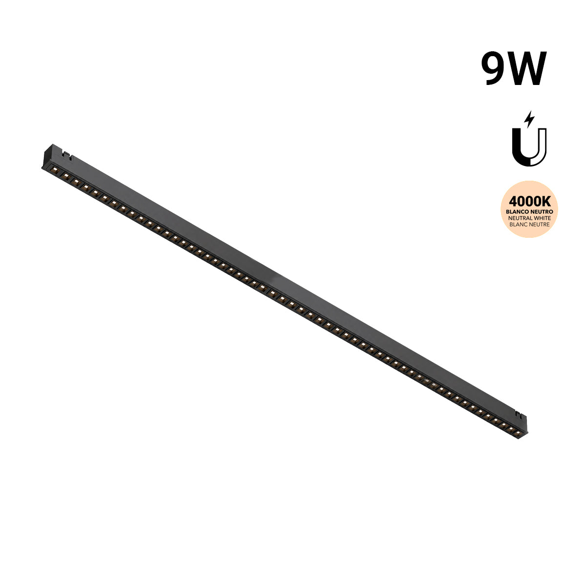 Luminaria lineal para carril magnético - 9W - 24º - 5mm - UGR18 - 24V (8)