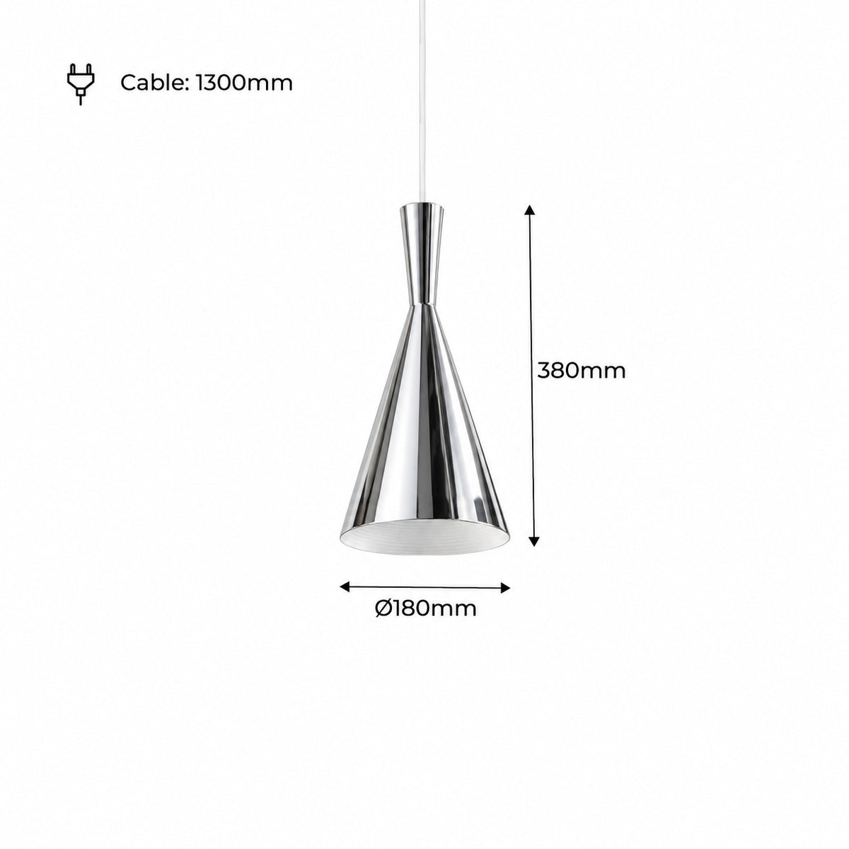 Lámpara colgante metal "Solvang" (77)
