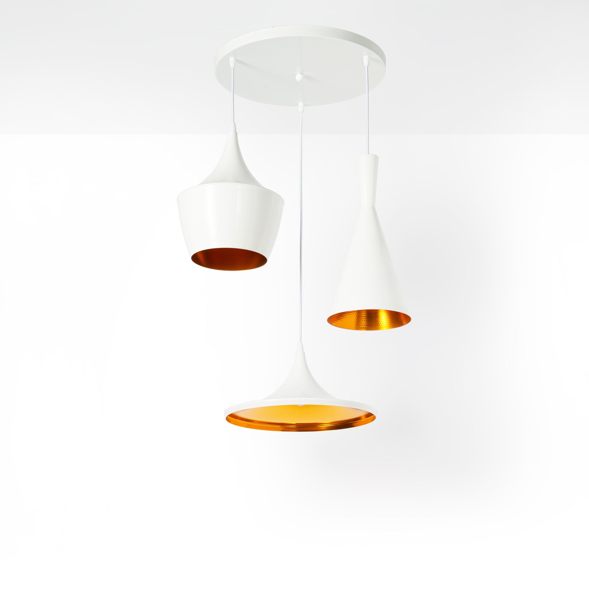 Lámpara colgante nórdica de metal "Trippel" (15)