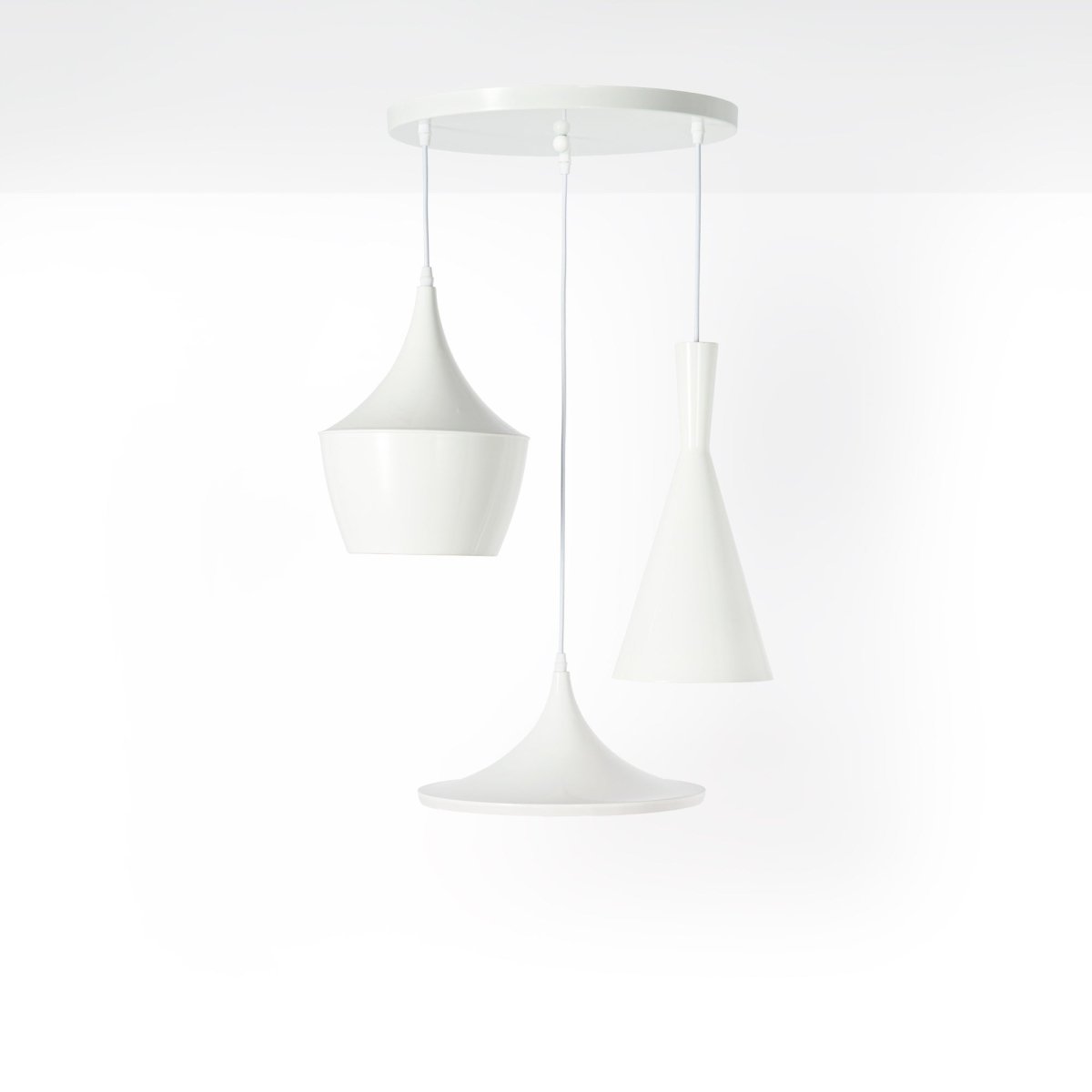 Lámpara colgante nórdica de metal "Trippel" - Barcelona Led-Decoración