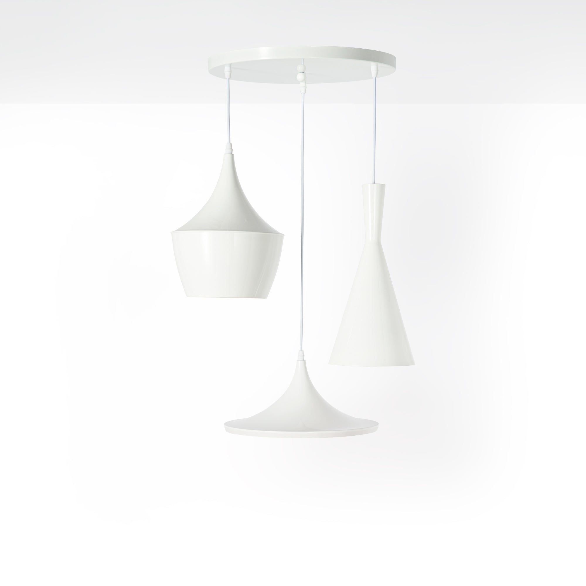 Lámpara colgante nórdica de metal "Trippel" (17)