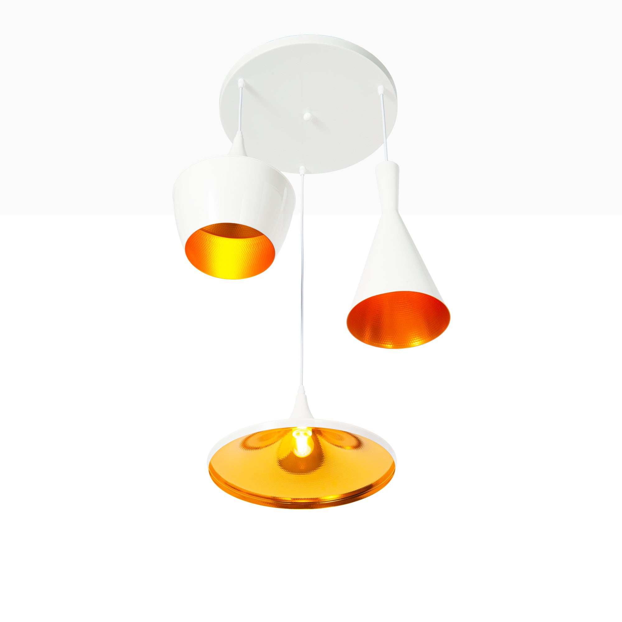 Lámpara colgante nórdica de metal "Trippel" (19)