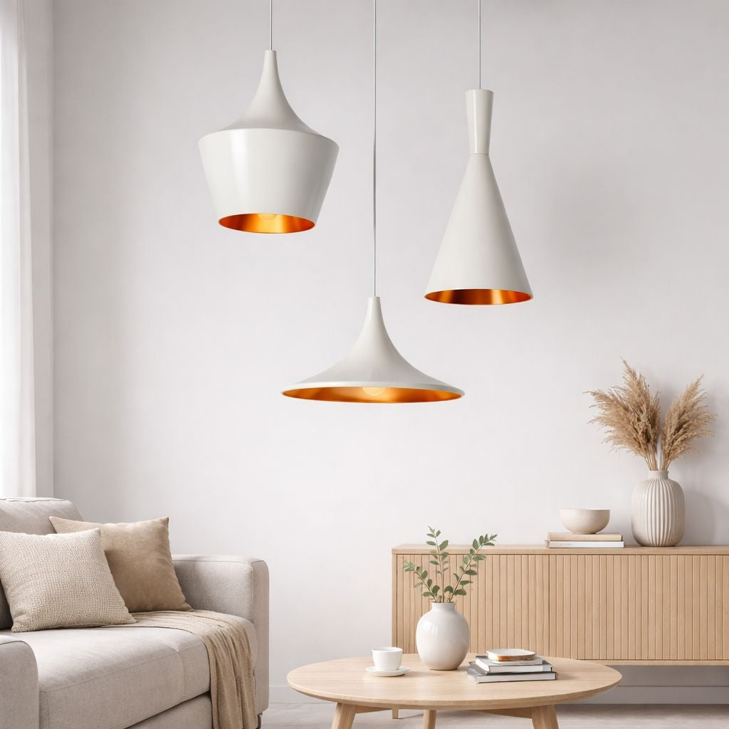 Lámpara colgante nórdica de metal "Trippel" (16)