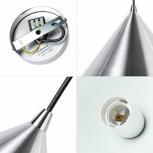 Lámpara colgante de metal "CUSPIDE" - E27 - Ø30cm (7)