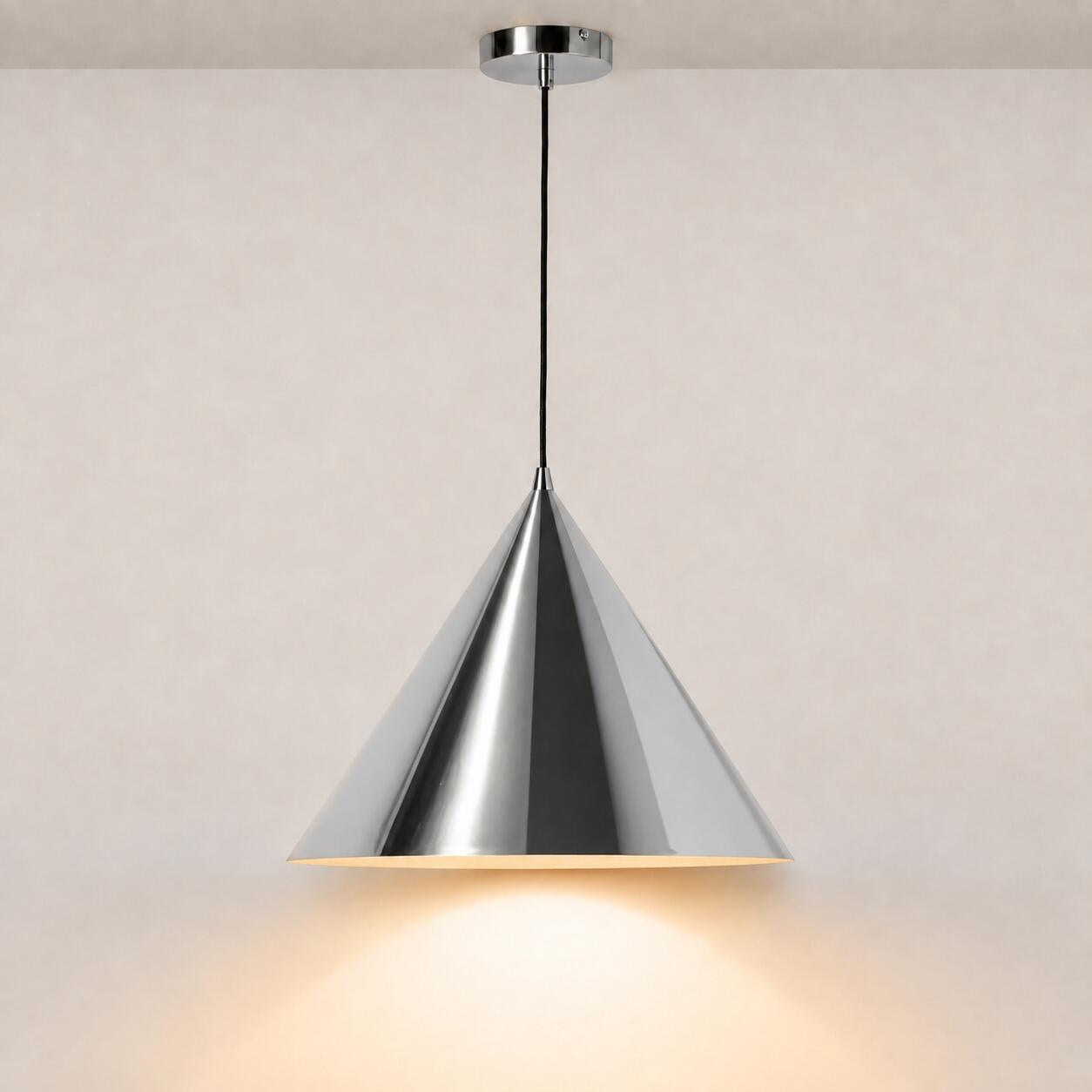 Lámpara colgante de metal "CUSPIDE XL" - E27 - Ø46cm