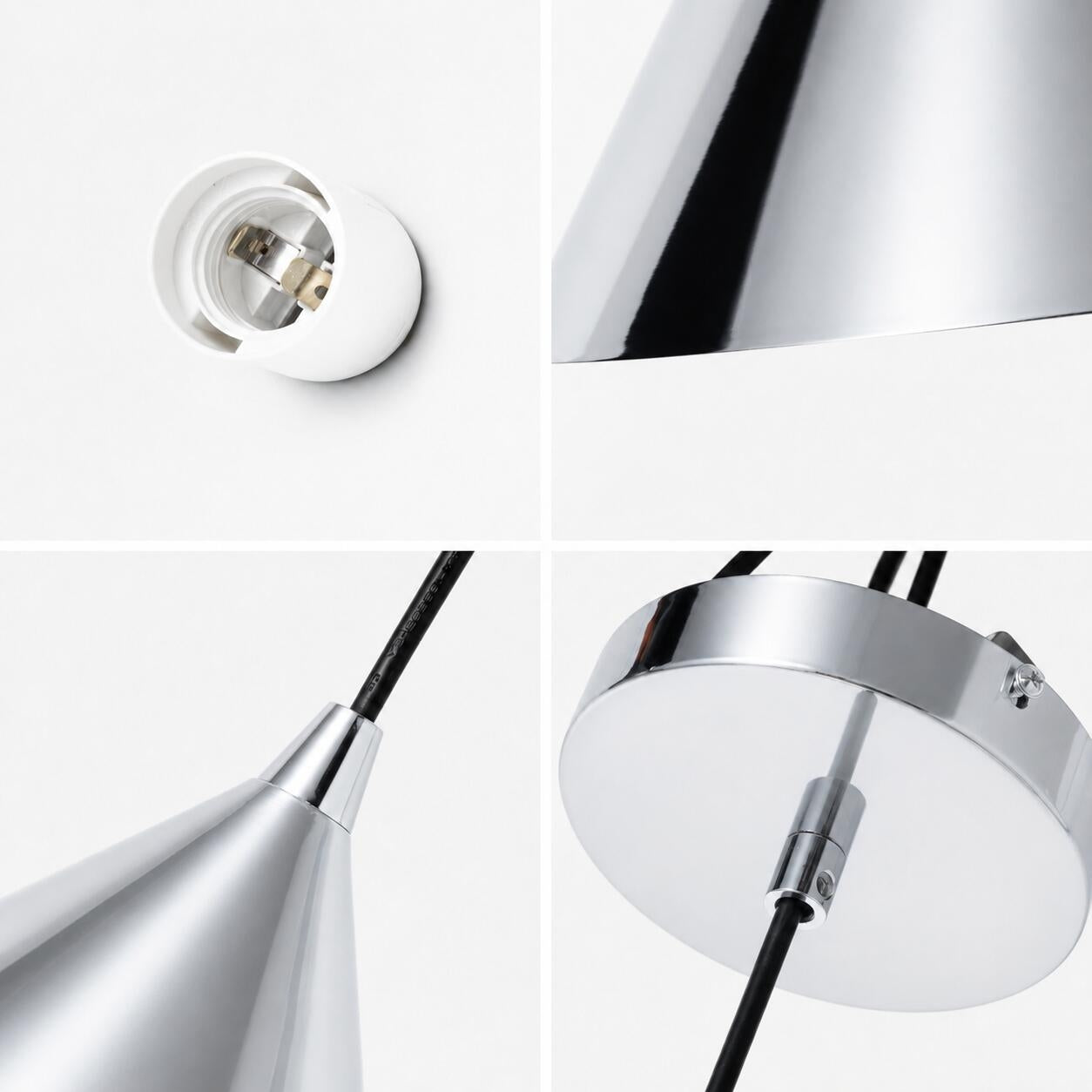 Lámpara colgante de metal "CUSPIDE XL" - E27 - Ø46cm (8)