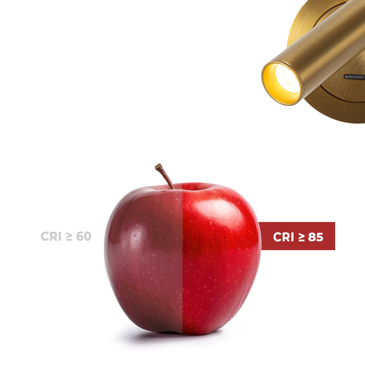 Aplique empotrable para lectura "MILSA" - 3W - 2700K - CRI 85 (72)