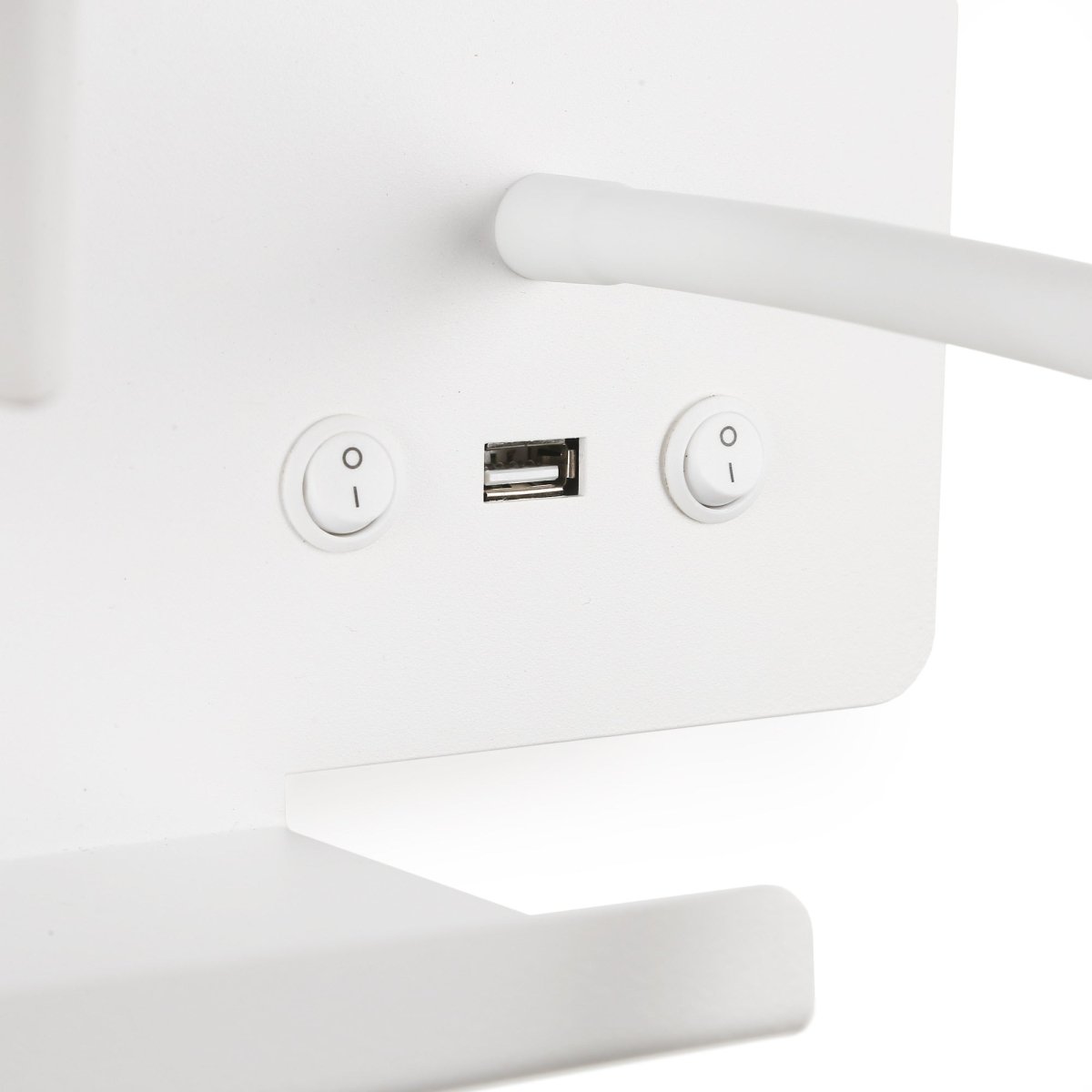 Aplique de pared para lectura "TARAN" - Con foco LED orientable y puerto USB  - E27 + 3W - Barcelona Led-Decoración
