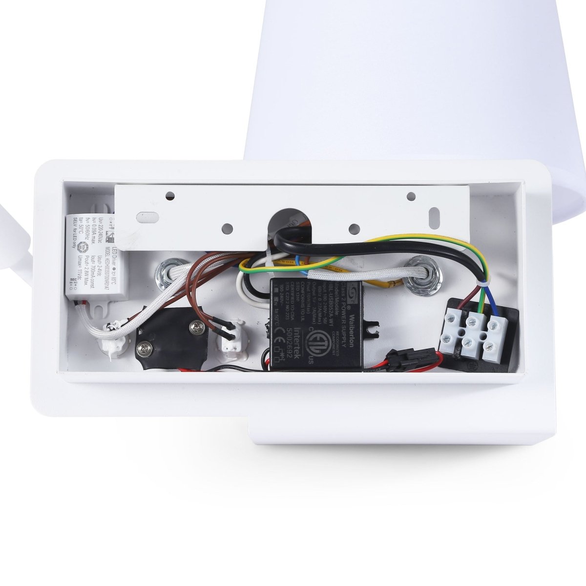 Aplique de pared para lectura "TARAN" - Con foco LED orientable y puerto USB  - E27 + 3W - Barcelona Led-Decoración