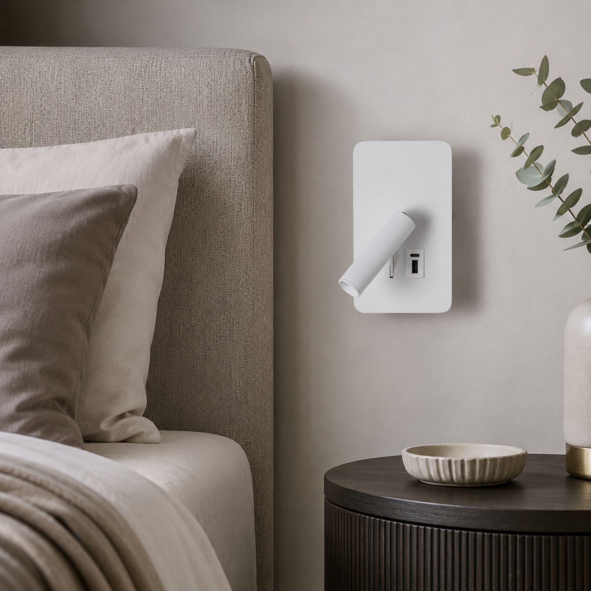 Aplique de pared "ALIX" - 3W - 2600K - USB+USB-C - Instalación superficie (19)