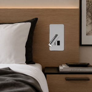Aplique de pared "NORU" - 3W - 2600K - USB+USB-C - Empotrable (11)