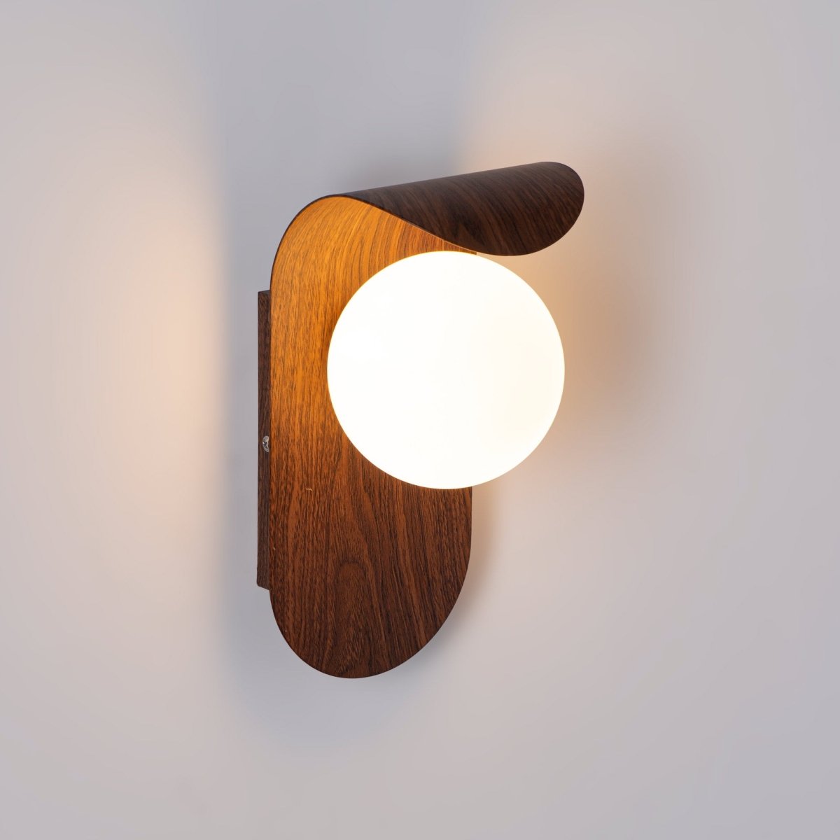 Aplique de pared "NARA" - Efecto madera - G9 - Barcelona Led-Decoración