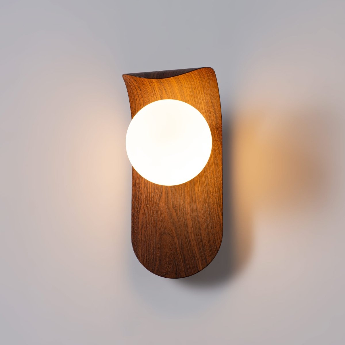 Aplique de pared "NARA" - Efecto madera - G9 - Barcelona Led-Decoración