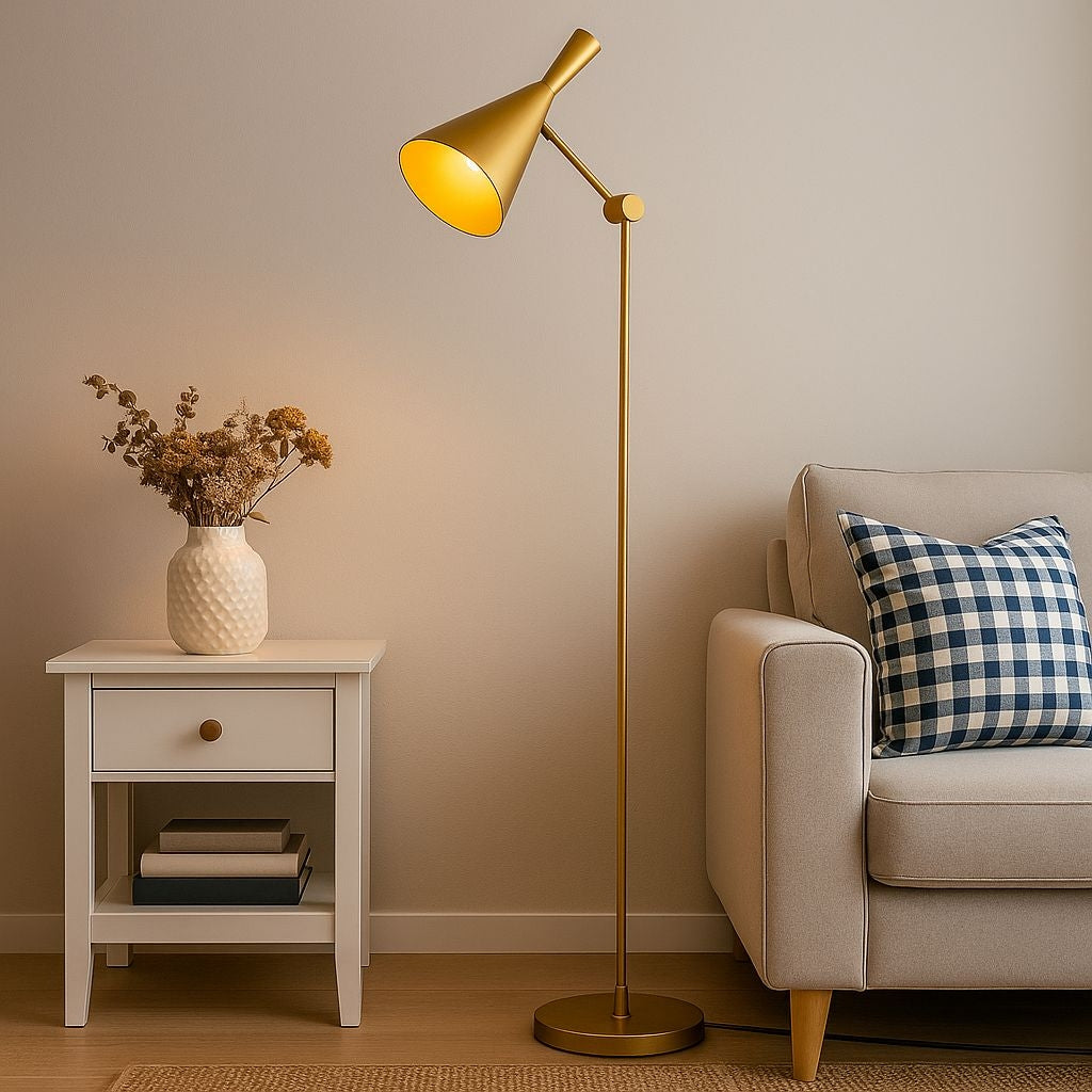 Lámpara de pie de diseño "Olivia" Negro (39)