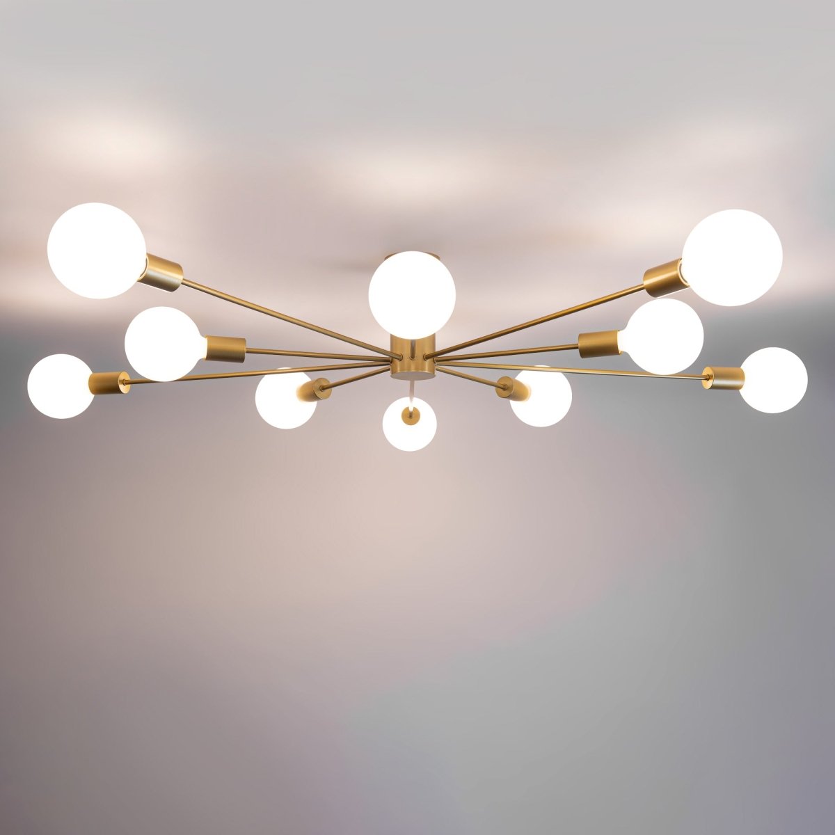 Lámpara de techo "ASTRA" - 10 luces - E27 - Barcelona Led-Decoración