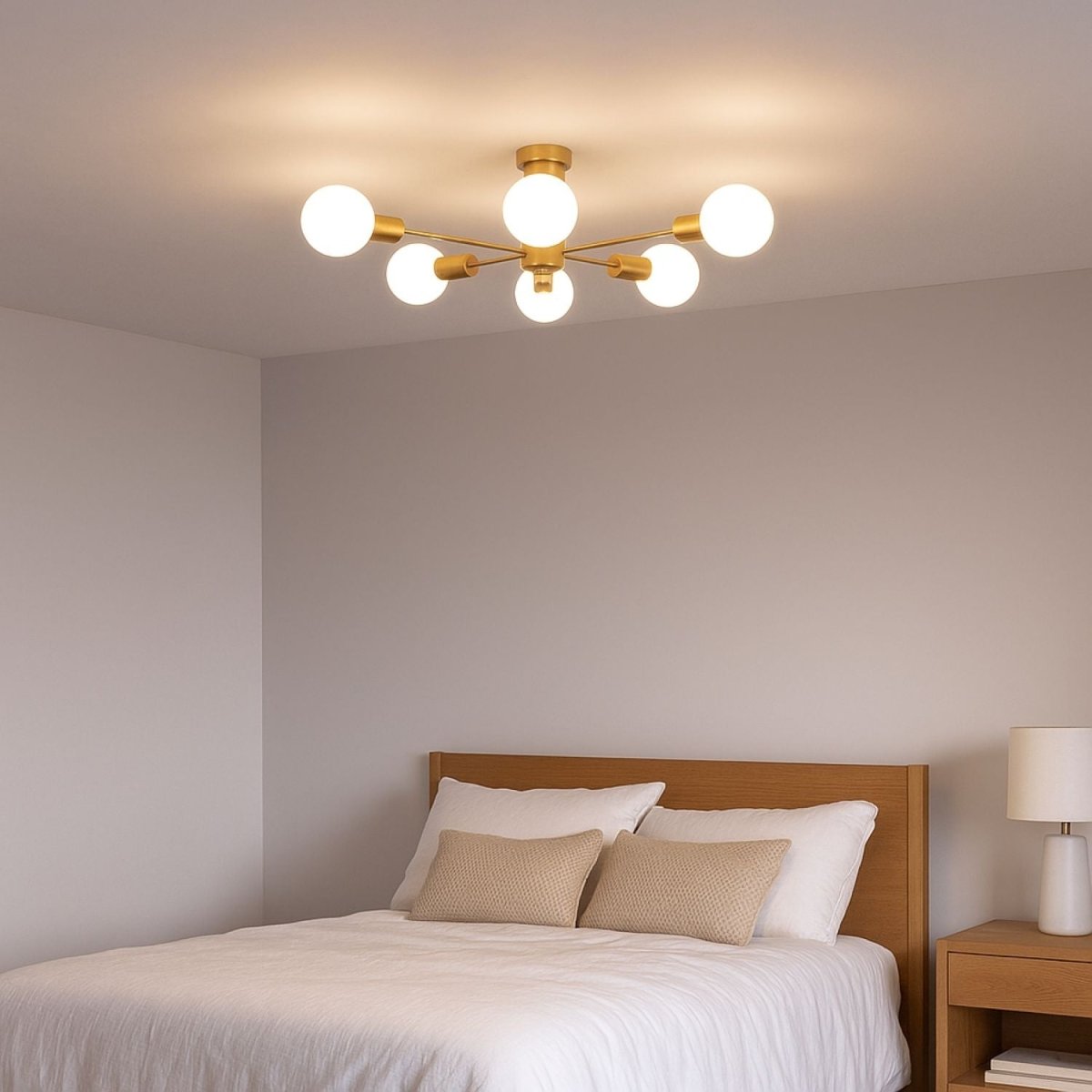 Lámpara de techo "ASTRA" - 6 luces - E27 - Barcelona Led-Decoración