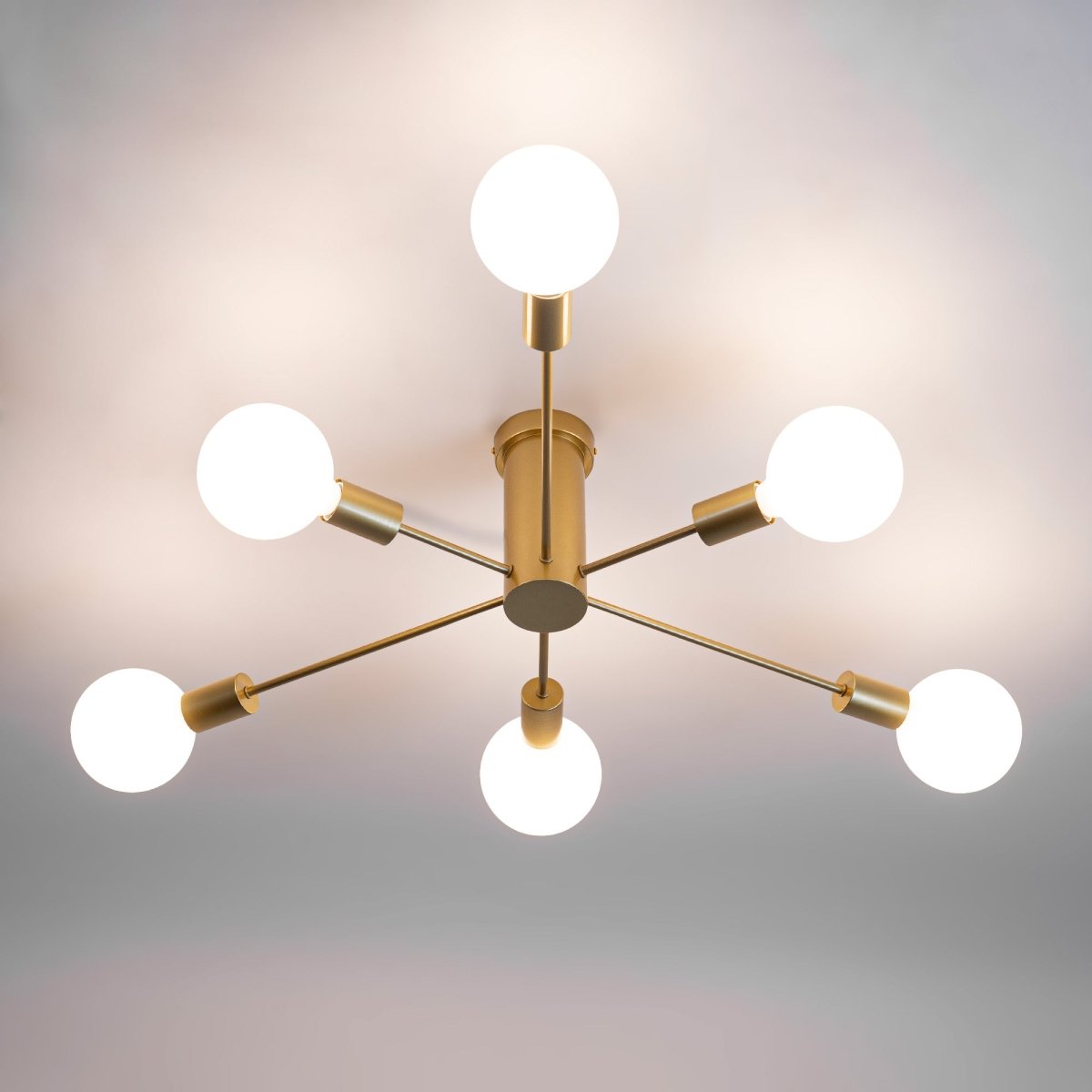 Lámpara de techo "ASTRA" - 6 luces - E27 - Barcelona Led-Decoración